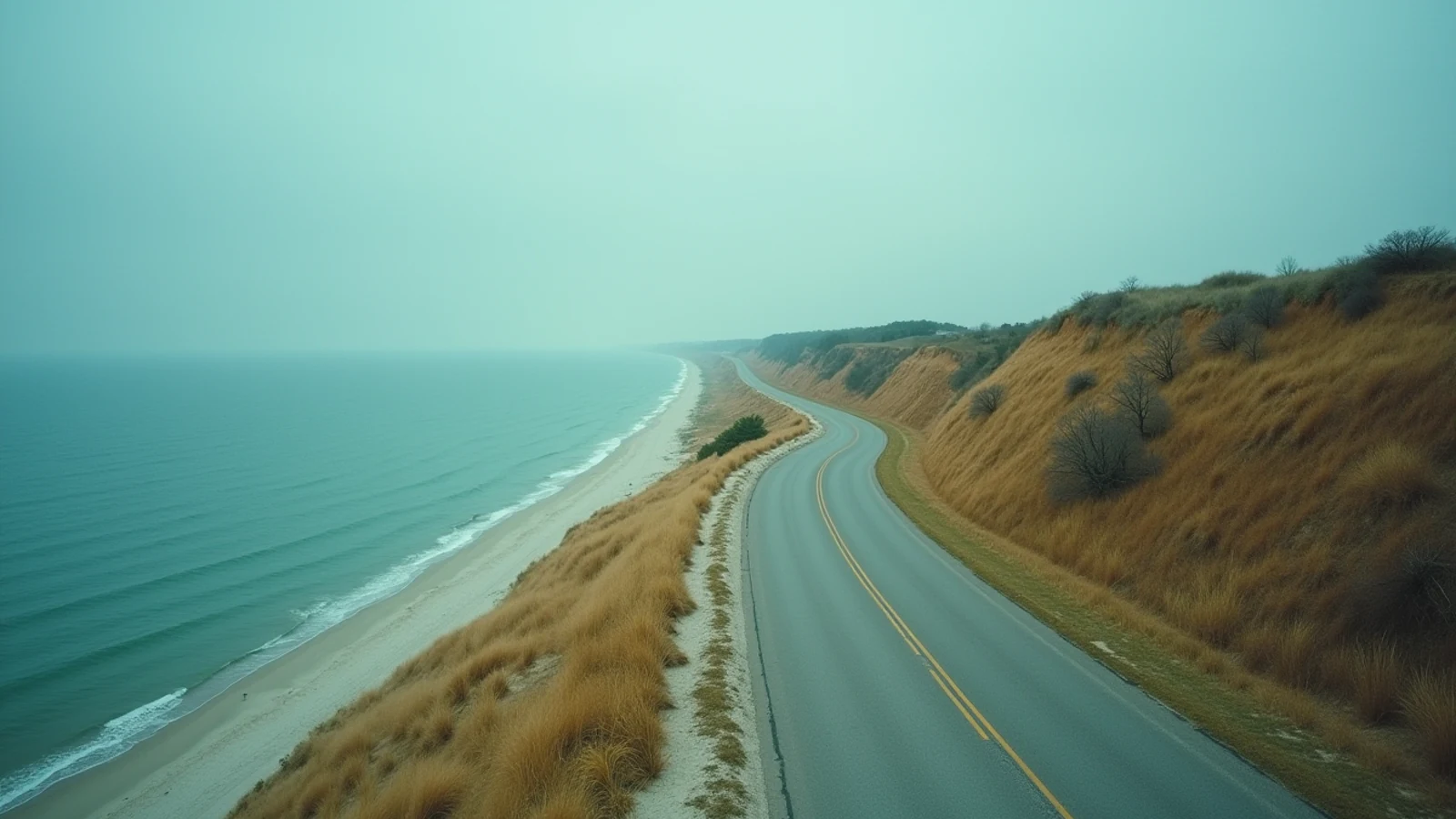 Chicago Lakefront Trail on the Great Lakes shoreline