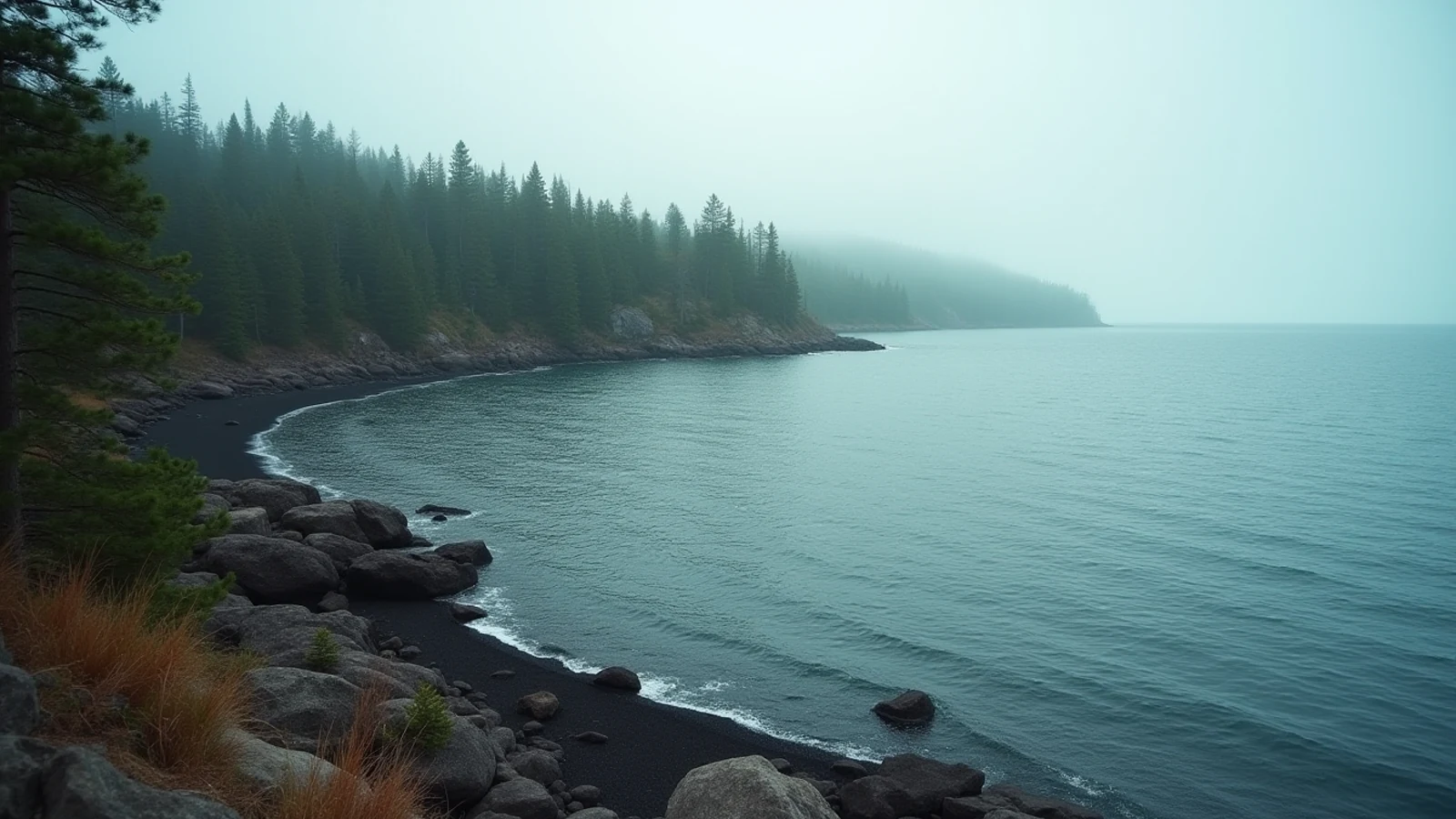 Gooseberry Falls State Park on the Great Lakes shoreline