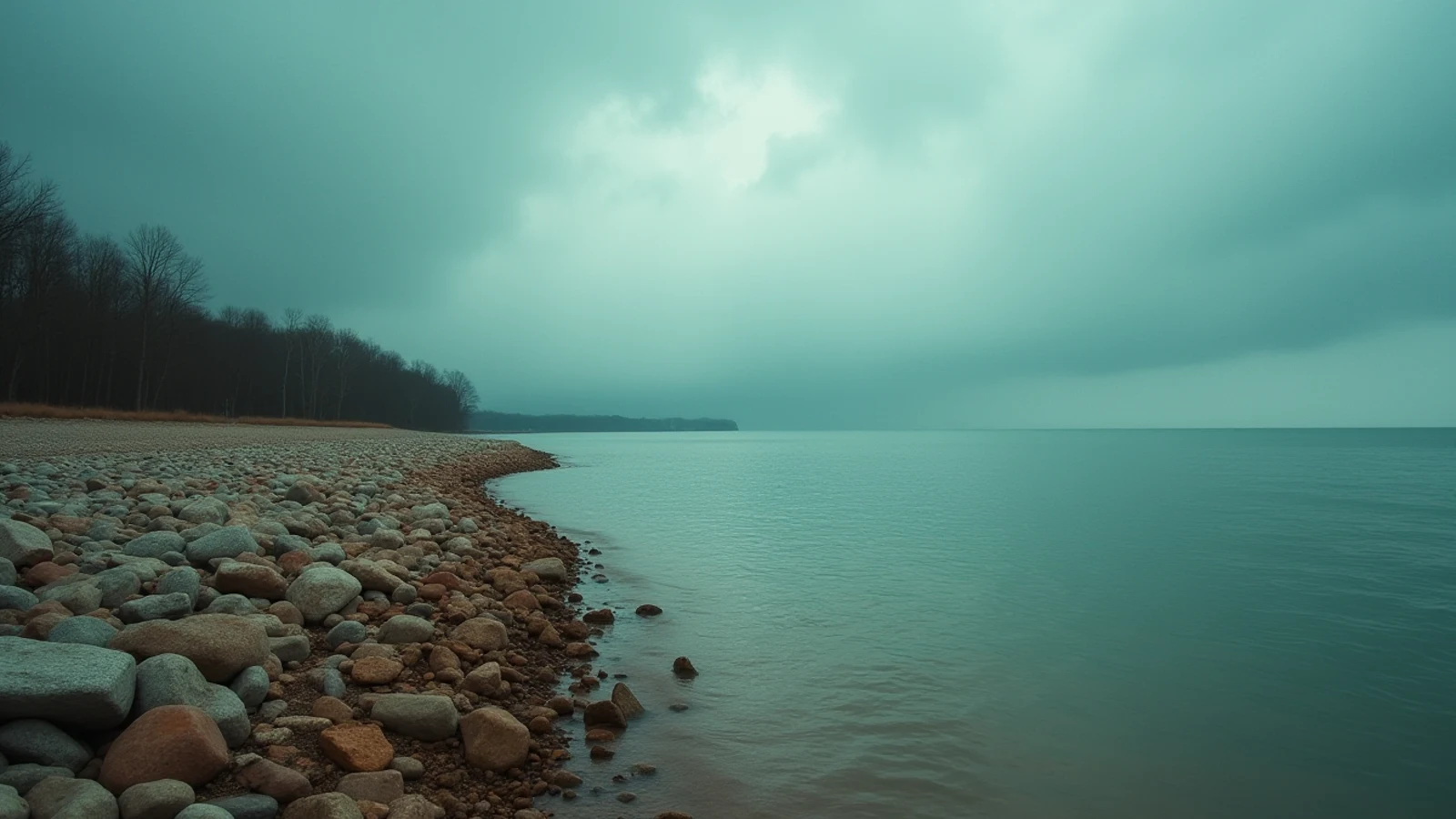 Presque Isle State Park on the Great Lakes shoreline