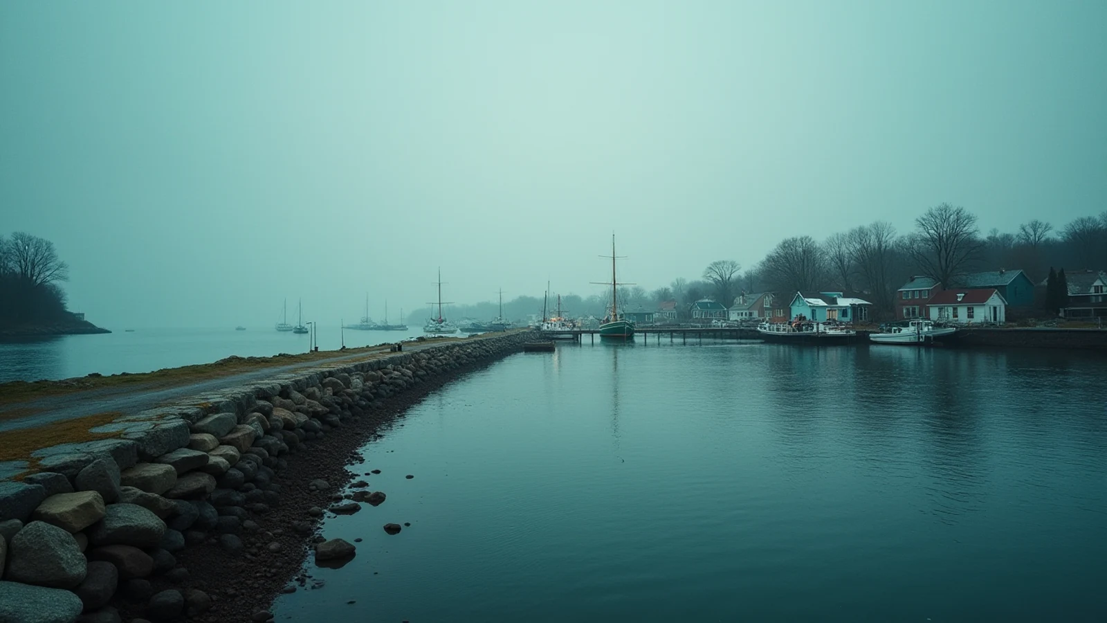 Sackets Harbor on the Great Lakes shoreline