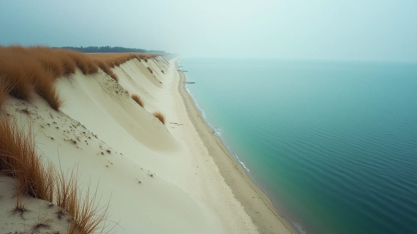 Sleeping Bear Dunes National Lakeshore on the Great Lakes shoreline