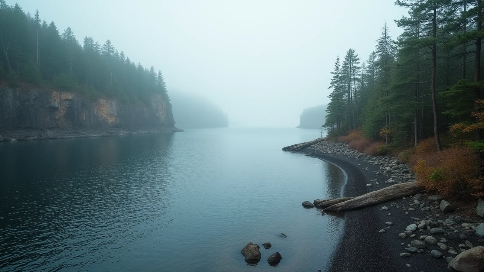 Tahquamenon Falls and Whitefish Point on the Great Lakes shoreline